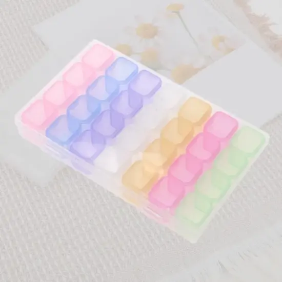 Unique Bargains Nail Art Decoration Storage Box 1 Set image {3}