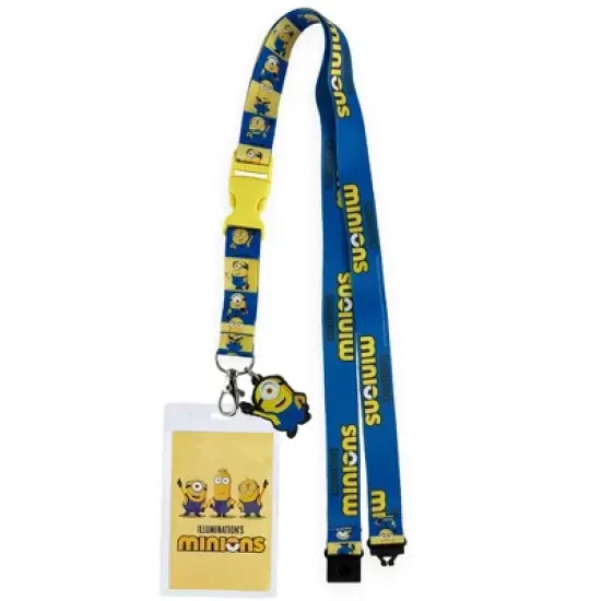 Minions Lanyard Character Inspired Breakaway Clear ID Badge Holder Keychain Multicolored image {5}