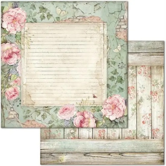 Stamperia Double-Sided Paper Pad 12"X12" 10/Pkg-House Of Roses, 10 Designs/1 Each image {8}