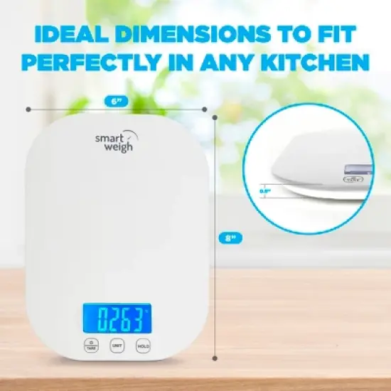 Smart Weigh Digital Food Scale - White image {2}
