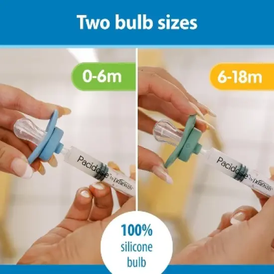 Dr. Brown's Pacidose Liquid Medicine Dispenser for Babies with 2 Pacifier Bulbs - 0-6M & 6-18M image {4}