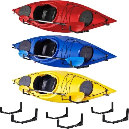 RaxGo Kayak Storage Rack, Indoor & Outdoor Holder Racks Wall Mount image {9}