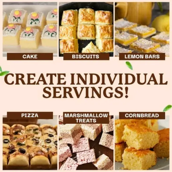 Brooklyn Brownie Copper Pan with Self-Slicing Divider Grid, Nonstick Coated, 24 Precut Slices, Dishwasher Safe image {7}