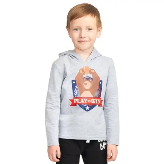 Masha and the Bear Toddler Play To Win Hoodie, Comfortable Lightweight French Terry, Machine Washable - Toddler image {2}