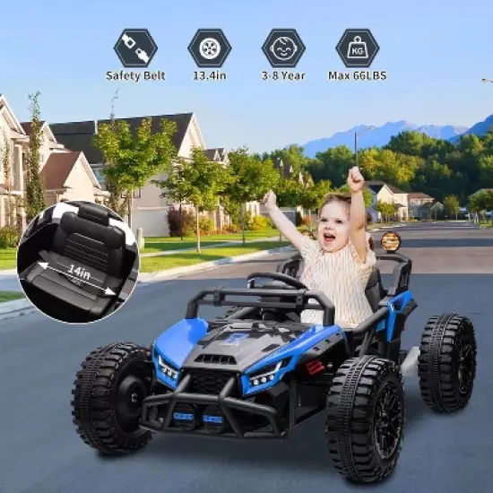 24v Ride On Toys for Big Kids, Eletric UTV With Remote Control image {3}