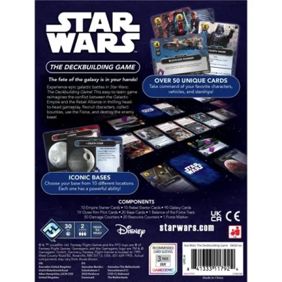Fantasy Flight Games Star Wars Deckbuilding Board Game image {1}
