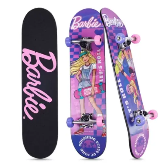 Barbie 31'' Lenticular Deck Standard Skateboard - Pink image {6}