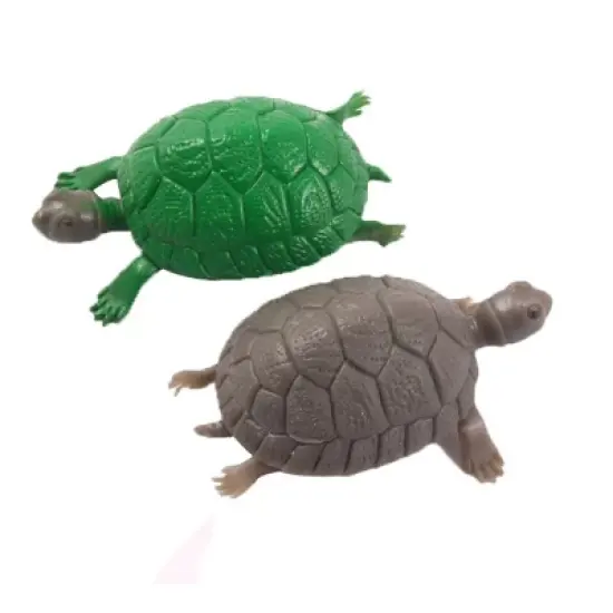 Unique Bargains Plastic Tortoise Fish Tank Decoration Ornament Green Gray 2 Pcs image {3}