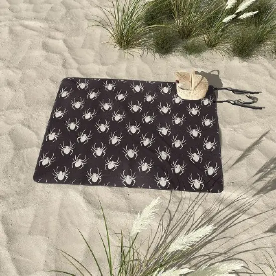 Avenie Halloween Spiders Picnic Blanket - Deny Designs image {2}