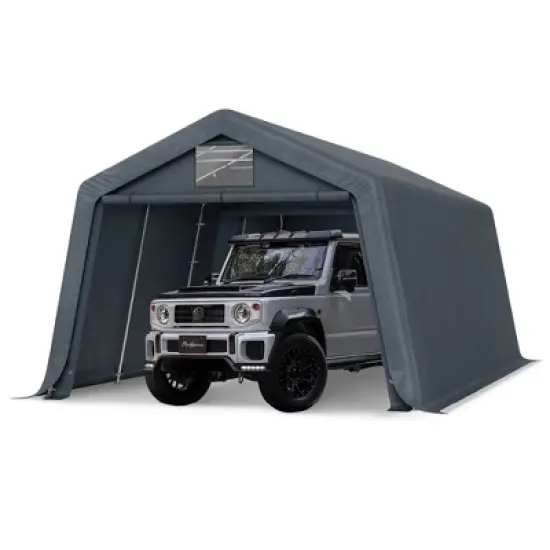 Captiva Designs Outdoor Portable Storage Shelter - Choose Between Two Spacious Garage Tents with Roll-Up Zipper Doors image {14}