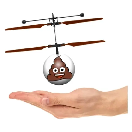 Poop Emoji UFO Ball Helicopter image {1}