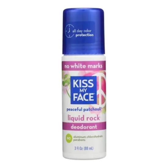 Kiss My Face Peaceful Patchouli Liquid Rock Roll On Deodorant - 3 fz image {5}