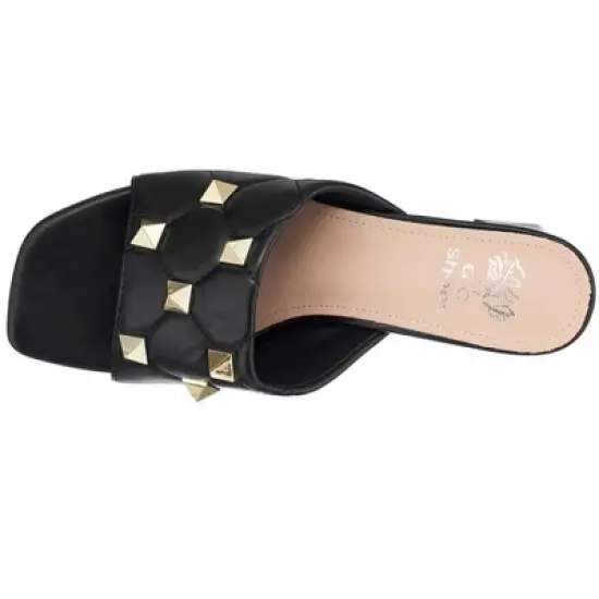 GC Shoes Alexis Studded Block Heel Sandals image {3}