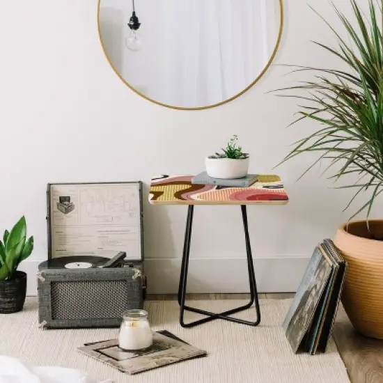 Viviana Gonzalez Retro Fusion Side Square Table - Deny Designs image {3}