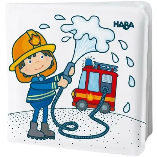 HABA Magic Color Changing Bath Book: Fire Brigade, Bath Toys for Toddlers, Water Toys for Toddlers 1-3 & Water Table Accessories image {6}