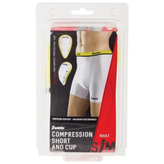 Franklin Sports Youth Compression Short with Cup - S/M image {1}
