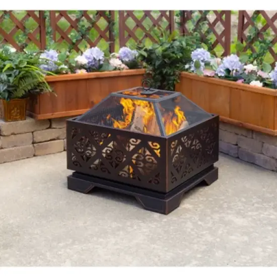 Vienna 26" Square Fire Pit - Pleasant Hearth image {9}