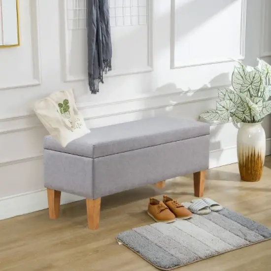 42&Prime; Mico Storage Ottoman Natural - Boraam image {4}