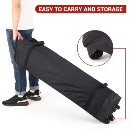 10 x 10 FT Pop Up Canopy Tent, Commercial Portable Canopy with Wheeled Carry Bag, Waterproof Party Tent for Patio, Garden image {2}