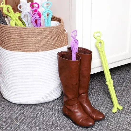 Juvale 10 Pack Boot Shapers for Tall Boots - Folding Boot Trees, Support Stands, Stand Up Inserts for Women and Men (13 in) image {3}