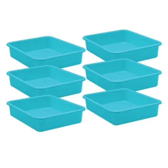 Teacher Created Resources&reg; Teal Large Plastic Letter Tray, Pack of 6 image {3}