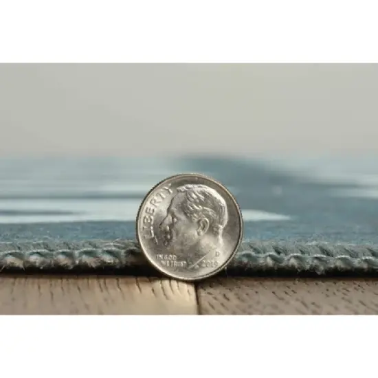 Odessa Washable Outdoor Rug Aqua/Green - Linon image {5}