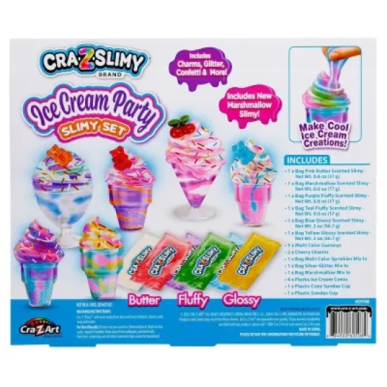 Cra-Z-Slimy Ice Cream Party Slimy Set image {1}