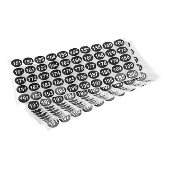 Unique Bargains Office Home Warehouse Self-Adhesive Number Sticker 10 Sheet image {6}