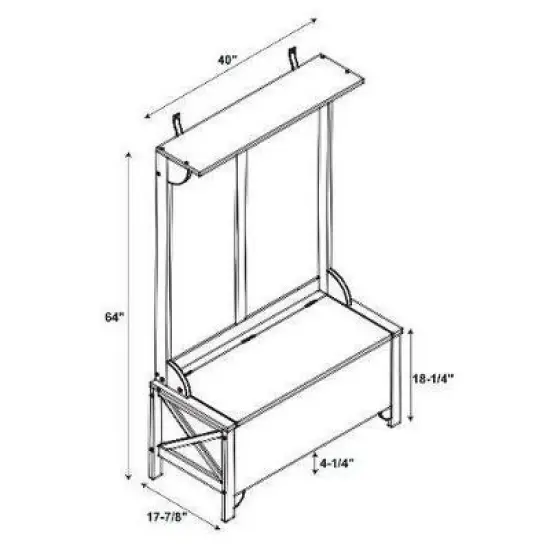Anna Hall Tree Black - Linon image {12}
