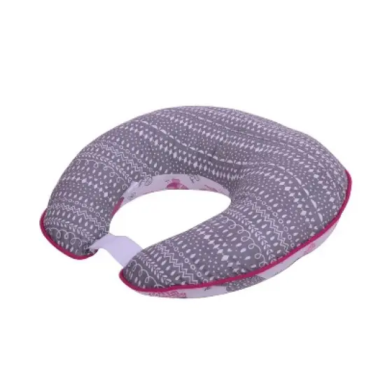 Bacati - 3 pc Owls Pink/Gray Girls Hugster Feeding & Infant Support Nursing Pillow image {9}