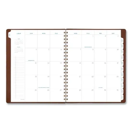 Signature Collection Academic Weekly/Monthly Planners, 11.5 x 8, Distressed Brown Cover, 13-Month: July 2025 to July 2026 image {2}