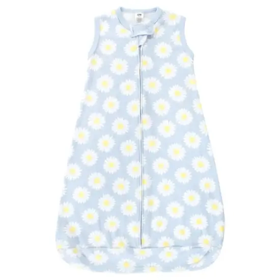 Hudson Baby Infant Girl Cotton Long-Sleeve Wearable Sleeping Bag, Sack, Blanket, Daisy Bee Sleeveless image {2}