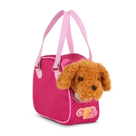 Our Generation Hop In Dog Carrier & Pet Plush Poodle for 18" Dolls image {4}