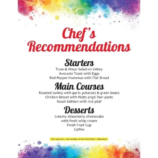 Great Papers Rainbow Burst Everyday Letterhead Multicolored 50 Sheets/Pack (2025014) image {3}