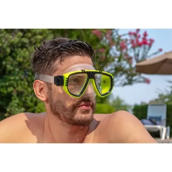 Poolmaster Nitro Sport Adult Swim Mask - Green image {1}