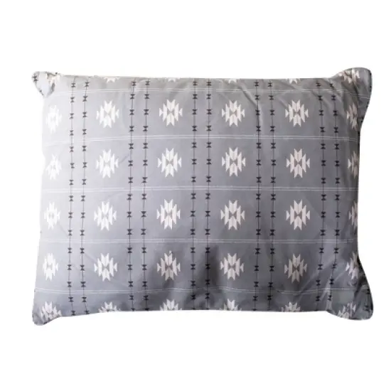 PetShop by Fringe Studio Geometric Pillow with Poly Fill Dog Bed - L - Gray image {4}