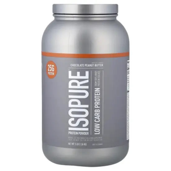 Isopure Low Carb Protein Powder, Chocolate Peanut Butter, 3 lb (1.36 kg) image {4}