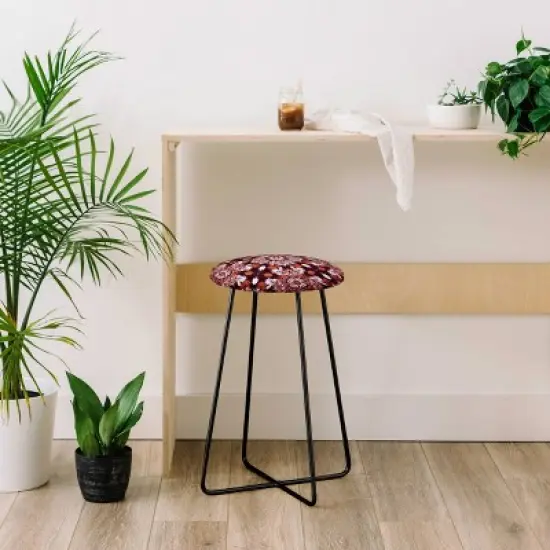 Marta Barragan Camarasa Bohemian Style Mosaic Counter Stool - Deny Designs image {1}