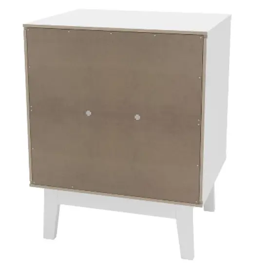 Polifurniture 4pc Full Victoria Bedroom Set White: Modern Style, Includes Frame & 2 Nightstands image {12}