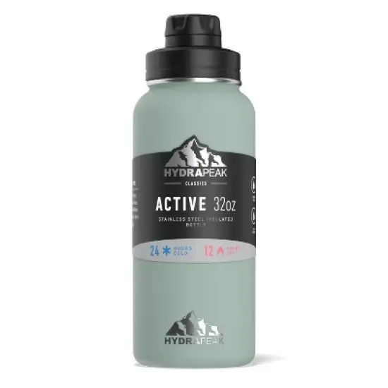 HydraPeak 32oz Wide Mouth Stainless Steel Water Bottle image {33}