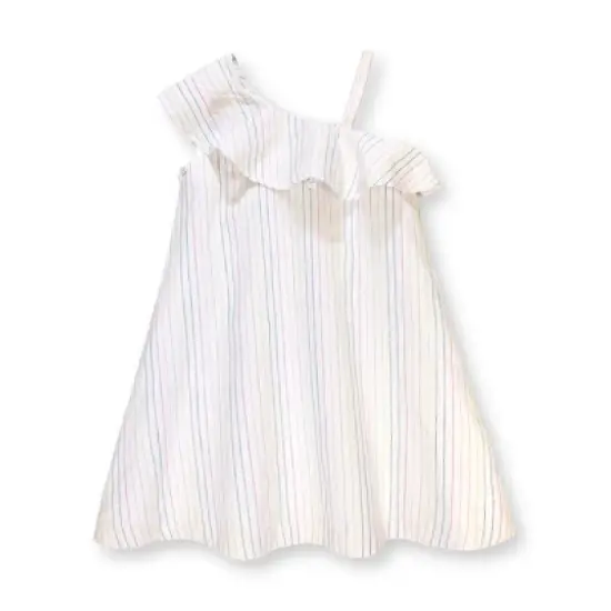 Hope & Henry Girls' One Shoulder Flounce Dress, Toddler image {7}