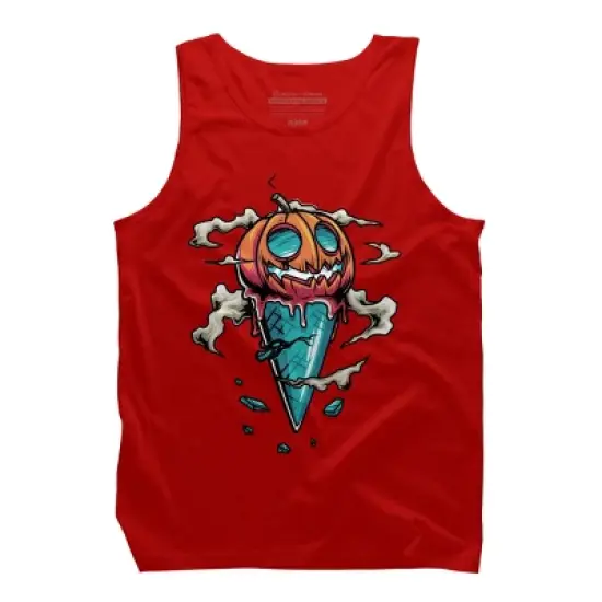 Men's Design By Humans Halloween By anggatantama Tank Top image {5}