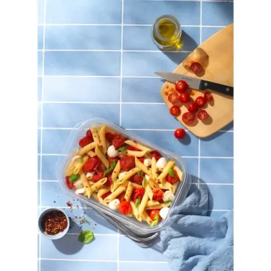 GoodCook EveryWare Rectangle Food Storage Containers - 4 Cups - 6pcs/3ct - Gray image {5}