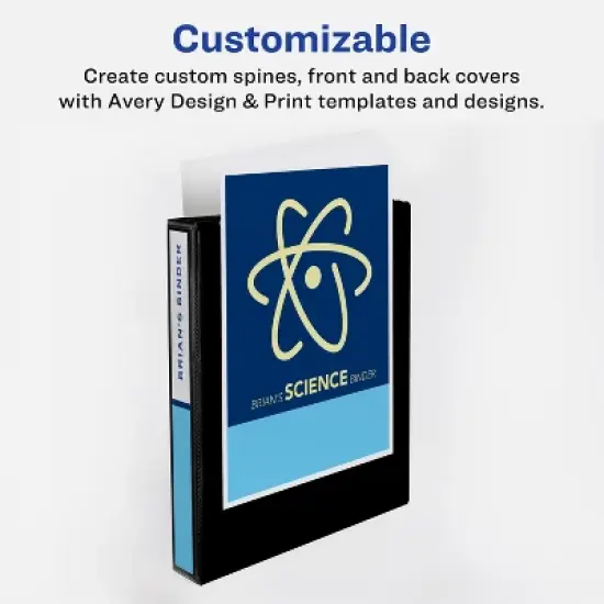 Avery Heavy-Duty View Binder, 1.5 Inch, 2 Mint Binders (79271) image {2}