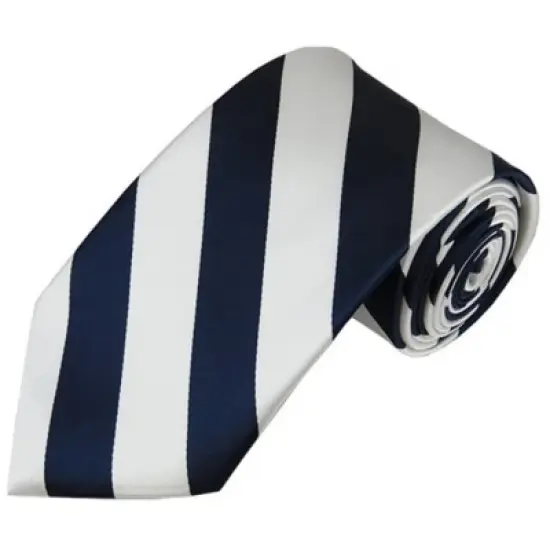 Men's 2.75 W And 58 L Inch With 0.75 Inch Stripe Width College Stripe Slim Woven Necktie image {19}