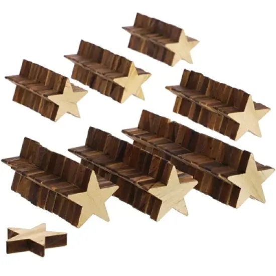 Bright Creations 100-Pack Unfinished Wood Star Cutout Pieces for DIY Crafts, 1 Inch image {6}