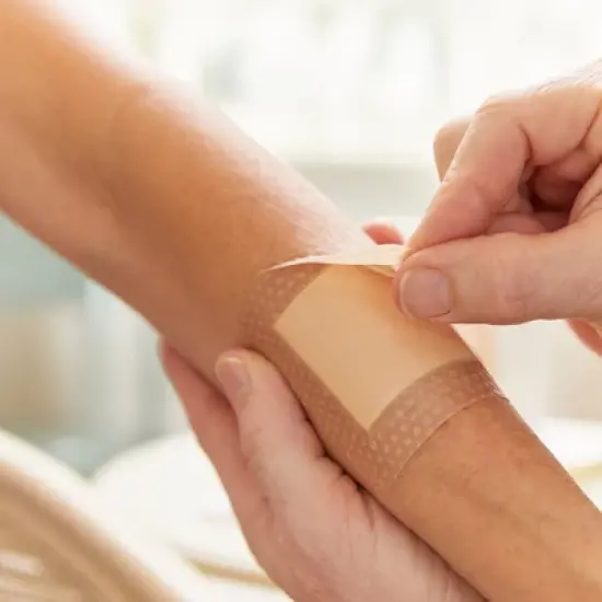 McKesson Lite Adhesive Silicone Foam Dressing With Border Sterile image {3}