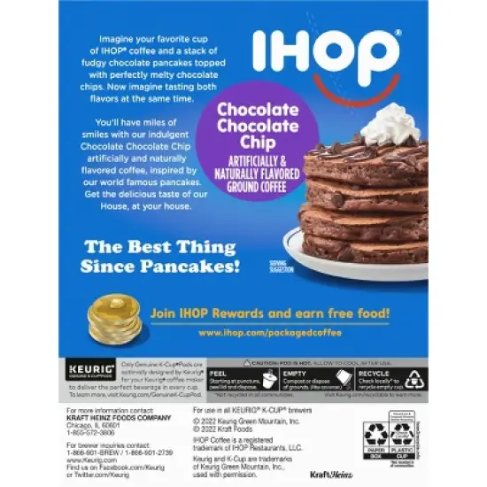 IHOP Medium Roast Chocolate Chip Pods - 22ct image {1}
