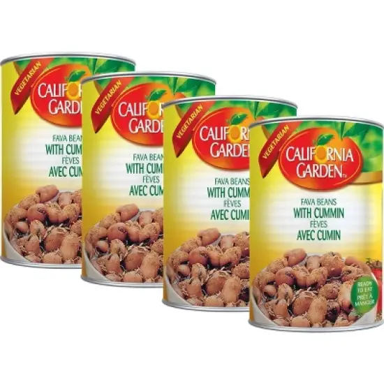 California Garden - Fava Beans with Cumin, (4 Pack) 450g image {3}
