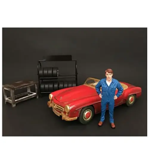 "Mechanics" 4 piece Figurine Set for 1/24 Scale Models by American Diorama image {3}